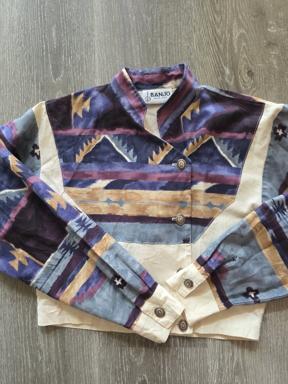 Banjo woman's vintage blouse size S